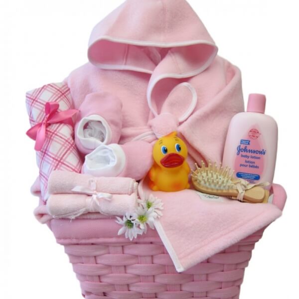 Baby Girl Spa Basket